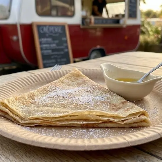 Crêpe de froment beurre demi-sel et sucre