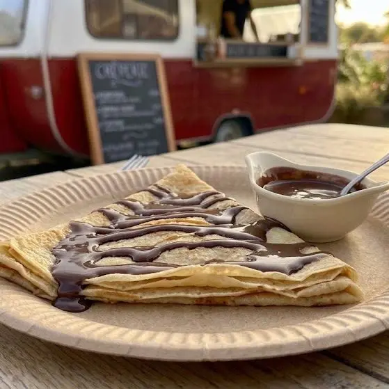 Crêpe au chocolat maison fondu
